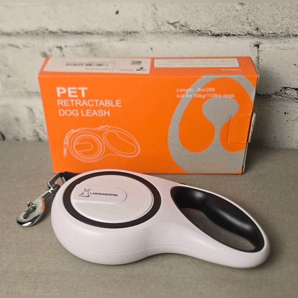 LANWANDENGLANWANDENG Retractable Dog Leash 26ft Heavy Duty Large Dog Up to 110lb
